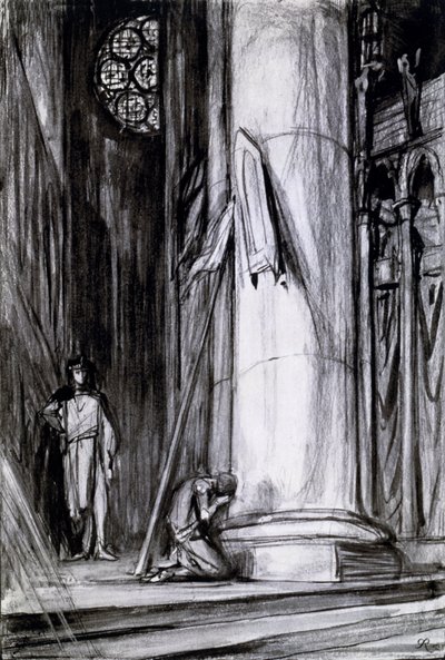 Rheims Cathedral, scene from 